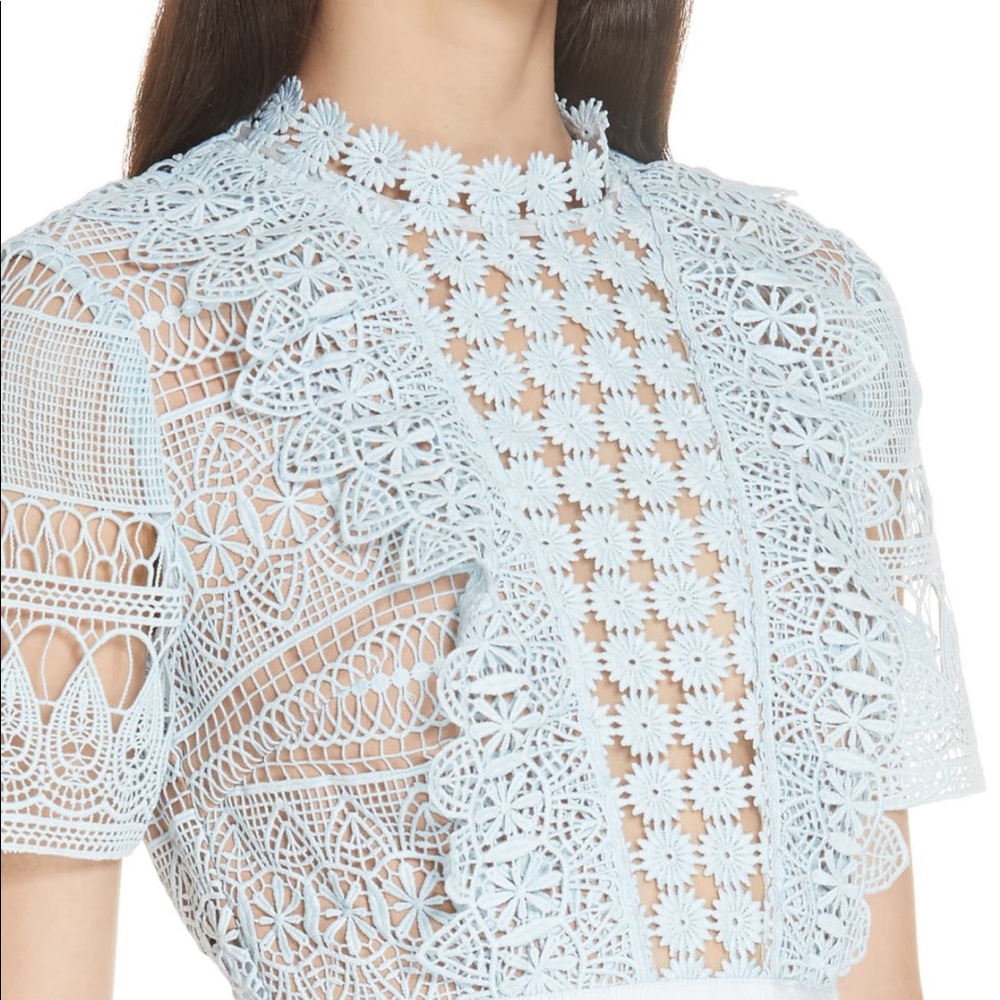 Self-Portrait Lace A-Line Minidress - Picture 3 of 7